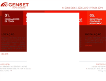 Tablet Screenshot of genset.com.br